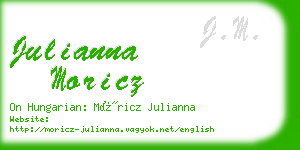 julianna moricz business card